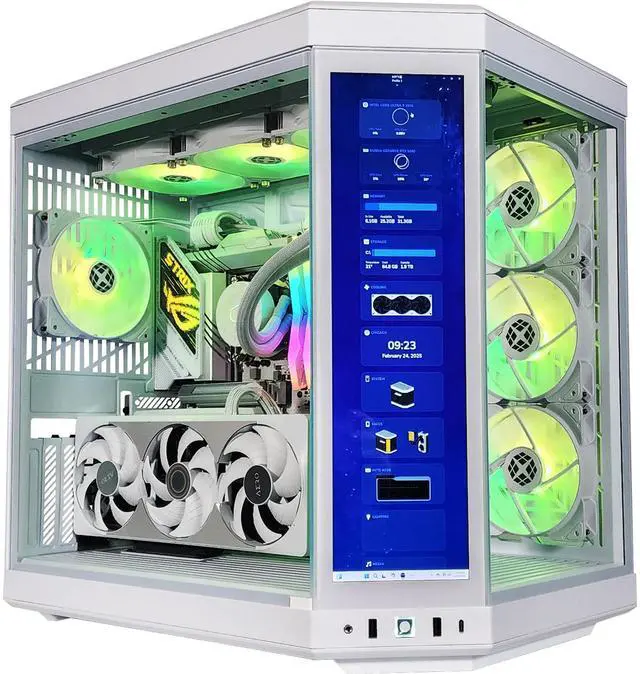 Alt view image 6 of 7 - XPC Y70 Ultimate Ghost Gaming Desktop, Intel Core Ultra 9 285K 3.7GHz (5.7GHz Turbo Boost) RTX 5080 16GB, 2TB NVMe SSD, 32GB DDR5 RAM, 850W Gold PSU, Win 11