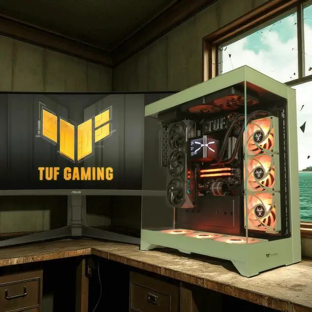 Alt view image 2 of 7 - XPC CTE E550 Biohazard Extreme Gaming Desktop, AMD Ryzen 7 9700X 3.8GHz (5.5GHz Turbo Boost), RTX 5070 12GB, 2TB NVMe SSD, 32GB DDR5 RAM, 750W Gold PSU, Win 11