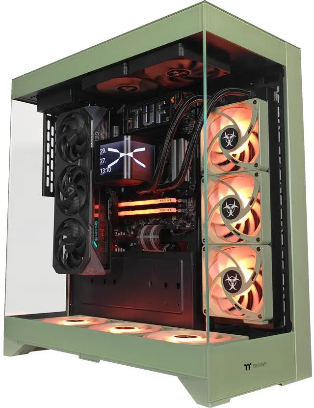 Alt view image 6 of 7 - XPC CTE E550 Biohazard Extreme Gaming Desktop, AMD Ryzen 7 9700X 3.8GHz (5.5GHz Turbo Boost), RTX 5070 12GB, 2TB NVMe SSD, 32GB DDR5 RAM, 750W Gold PSU, Win 11