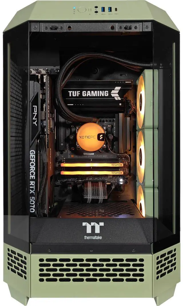 Alt view image 4 of 7 - XPC Biohazard Tower Extreme Gaming Desktop, AMD Ryzen 7 9700X 3.8GHz (5.5GHz Turbo Boost), RTX 5070 12GB, 2TB NVMe SSD, 32GB DDR5 RAM, 750W Gold PSU, Win 11