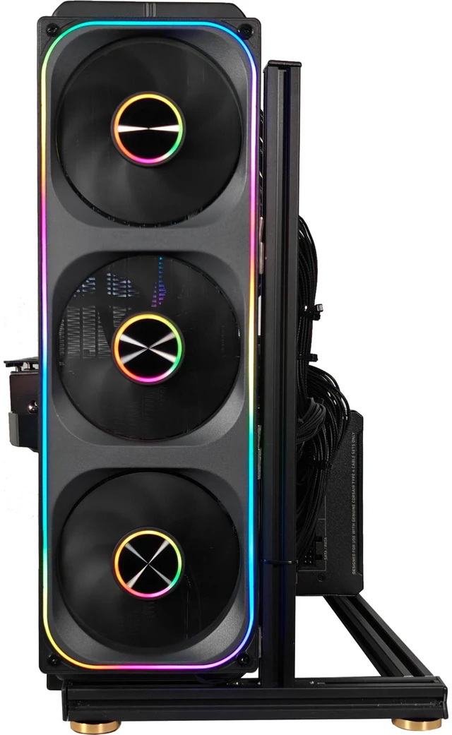 Alt view image 4 of 7 - XOTIC PC Frameworx Open Air Gaming PC, RTX 5080, Core i7-14700K, 64GB DDR5, 2 x 2TB NVMe SSD
