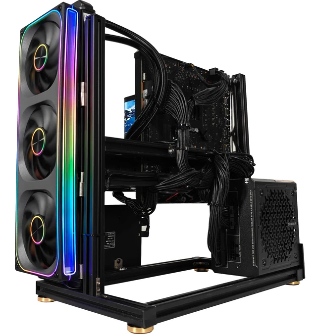 Alt view image 7 of 7 - XOTIC PC Frameworx Open Air Gaming PC, RTX 5080, Core i7-14700K, 64GB DDR5, 2 x 2TB NVMe SSD