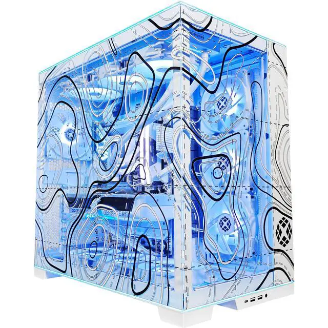 Alt view image 7 of 7 - EVO O11D Topography Light Gaming PC, Intel Core Ultra 7 270K PLUS, RTX 5070, 32GB DDR5, 2TB SSD