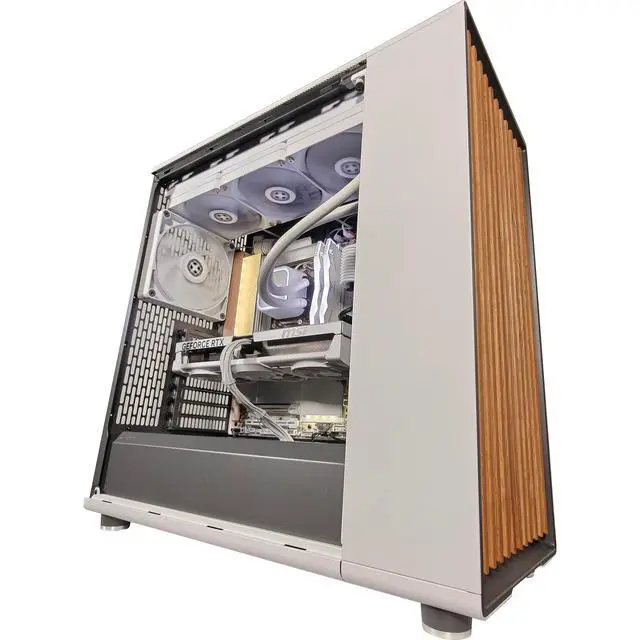 Alt view image 6 of 7 - North XL X3D Wood Ultimate Gaming PC, AMD Ryzen 7 9800X3D, NVIDIA GeForce RTX 5080, 32GB DDR5, 2TB NVMe SSD