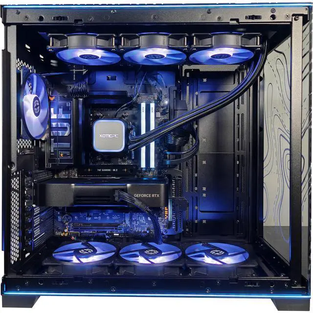Alt view image 3 of 7 - EVO O11D Topography Dark Gaming PC, AMD Ryzen 7 9700X, RTX 5070, 32GB DDR5, 2TB SSD
