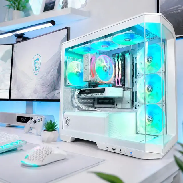 Alt view image 2 of 7 - Project Zero Pano Ghost Ready to Ship Gaming PC, RTX 5060, Ryzen 7 9700X, 16GB DDR5, 1TB SSD