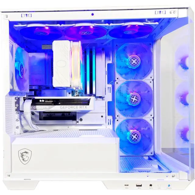 Alt view image 3 of 7 - Project Zero Pano Ghost Ready to Ship Gaming PC, RTX 5060, Ryzen 7 9700X, 16GB DDR5, 1TB SSD