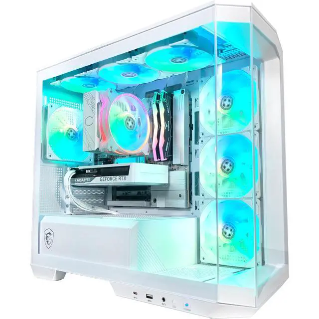Alt view image 7 of 7 - Project Zero Pano Ghost Ready to Ship Gaming PC, RTX 5060, Ryzen 7 9700X, 16GB DDR5, 1TB SSD