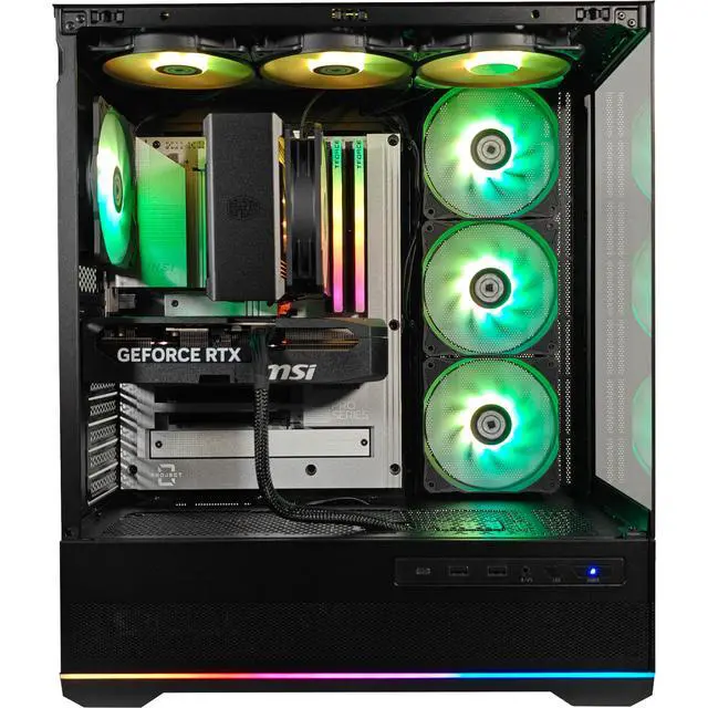 Alt view image 3 of 7 - Project Zero Pano Stealth Extreme Gaming PC, Intel Core i5-14600K, RTX 5070, 32GB DDR5, 1TB SSD