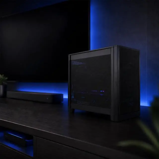 Alt view image 2 of 7 - XOTIC PC Steam Boxx Premier Console-Style Gaming PC, NVIDIA GeForce RTX Ryzen 5 9600X, Radeon RX 9070 GRE, 16GB DDR5, 1TB SSD