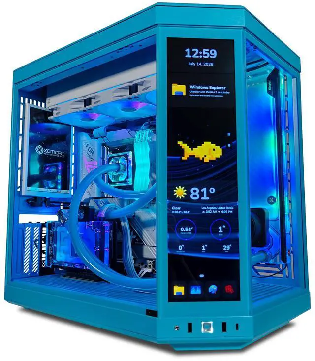 Main image of Y70 Blueberry Ultimate X Ready to Ship Gaming PC, Ryzen 7 9800X3D, RTX 5080, 64GB DDR5, 2TB SSD