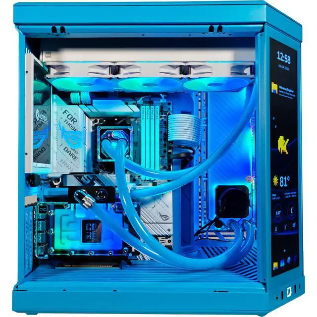 Alt view image 3 of 7 - Y70 Blueberry Ultimate X Ready to Ship Gaming PC, Ryzen 7 9800X3D, RTX 5080, 64GB DDR5, 2TB SSD