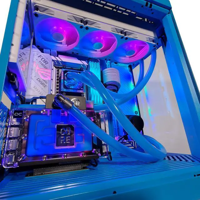 Alt view image 7 of 7 - Y70 Blueberry Ultimate X Ready to Ship Gaming PC, Ryzen 7 9800X3D, RTX 5080, 64GB DDR5, 2TB SSD