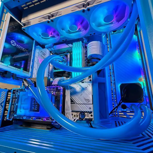 Alt view image 6 of 7 - Y70 Blueberry Ultimate X Ready to Ship Gaming PC, Ryzen 7 9800X3D, RTX 5080, 64GB DDR5, 2TB SSD