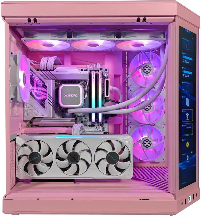 Alt view image 3 of 7 - XOTIC PC Y70 Strawberry Milk Gaming PC, NVIDIA GeForce RTX 5070, Core Ultra 7 265K, 32GB DDR5, 2TB SSD