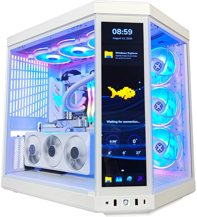 Alt view image 6 of 6 - XOTIC PC Y70 Ghost Gaming PC, RTX 5070, Ryzen 7 9800X3D, 32GB DDR5, 2TB NVMe SSD