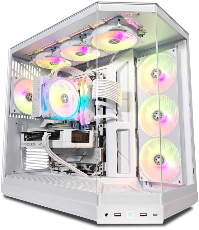 Main image of XOTIC PC Y50 Snow White Ghost Gaming PC, Intel Core Ultra 5 250K PLUS, NVIDIA GeForce RTX 5060, 32GB DDR5, 2TB SSD