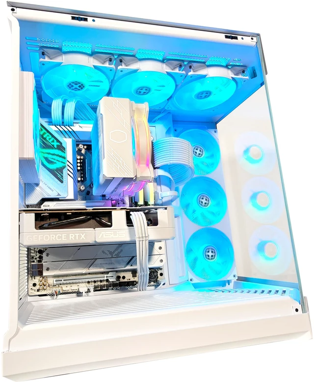 Alt view image 6 of 7 - XOTIC PC Y50 Snow White Ghost Gaming PC, Intel Core Ultra 5 250K PLUS, NVIDIA GeForce RTX 5060, 32GB DDR5, 2TB SSD