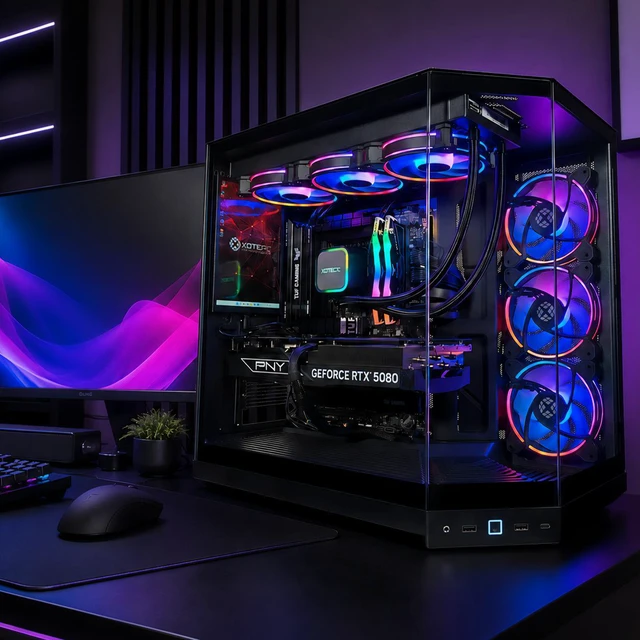 Alt view image 2 of 7 - XOTIC PC Y50 Ultimate Gaming PC, NVIDIA GeForce RTX 5080, Intel Core Ultra 7 270K Plus, 32GB DDR5, 2TB SSD