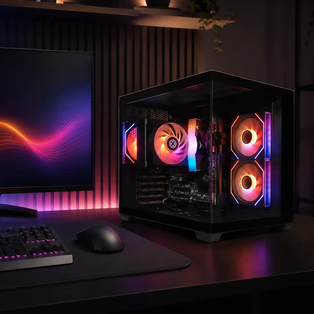 Alt view image 2 of 7 - XOTIC PC Prism Optimal Gaming PC, AMD Ryzen 7 5700G, AMD Radeon Graphics, 32GB DDR4, 1TB SSD