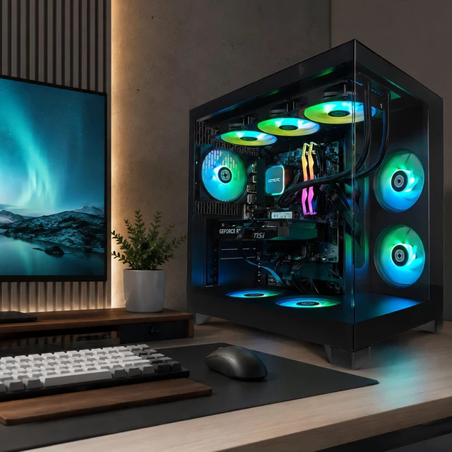 Alt view image 2 of 7 - XOTIC PC Pop Vision Advanced Gaming PC, AMD Ryzen 5 9600X, NVIDIA GeForce RTX 5060 Ti, 32GB RAM, 1TB SSD