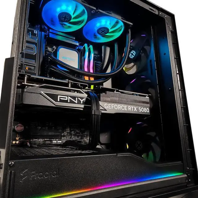 Alt view image 6 of 7 - XPC Meshify 3 Ultimate Gaming Desktop, AMD Ryzen 7 9800X3D 4.7GHz (5.2GHz Turbo Boost), RTX 5080 16GB, 2TB NVMe SSD, 32GB DDR5 RAM, 850W Gold PSU, Win 11