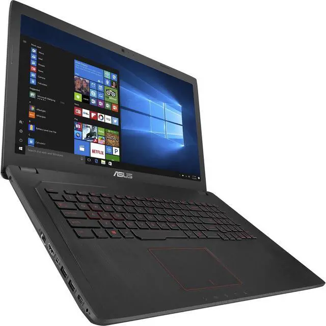 Alt view image 4 of 12 - ASUS Gaming (FX) - 17.3" GeForce GTX 1050 Ti - Intel Core i7-7700HQ  - 8 GB DDR4 Memory - - Windows 10 Home 64-Bit - Gaming Laptop - (FX73VE-WH71 )
