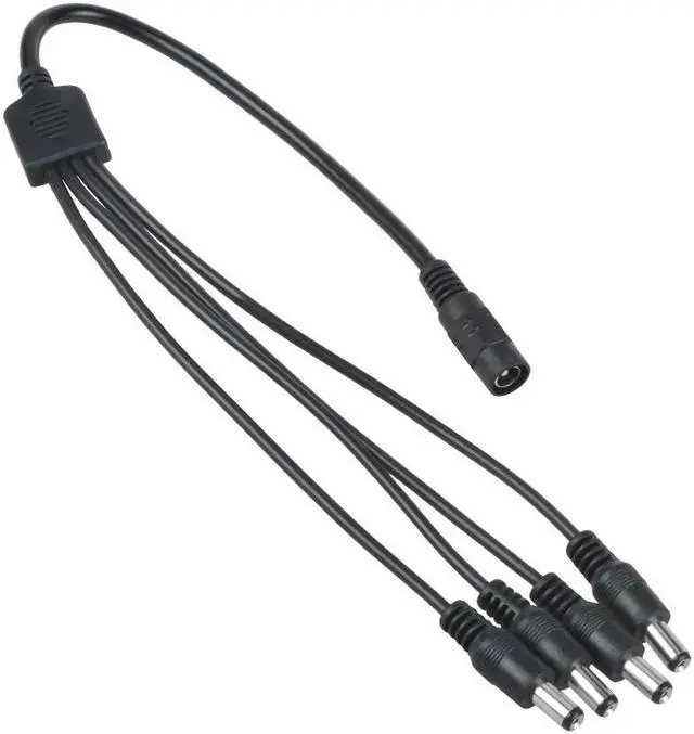 Alt view image 5 of 5 - ABLEGRID 4 Way Splitter Connector 4-in-1 AC DC Adapter for Lorex ACC-U41 ACCU41 Security Switching Lead Cable