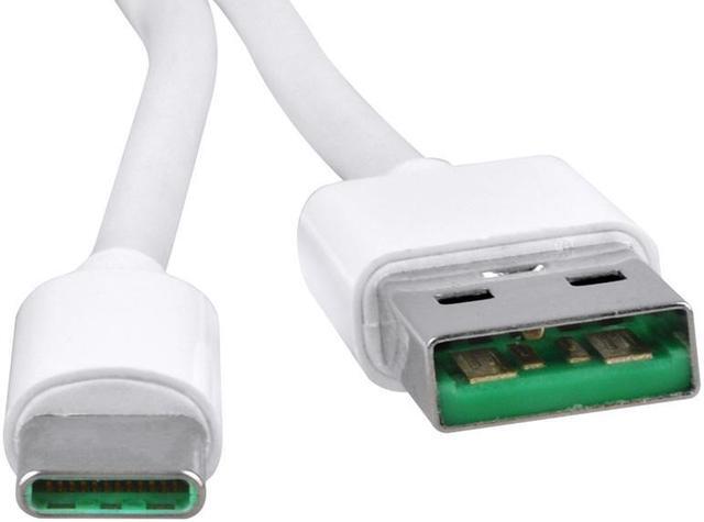 Alt view image 3 of 3 - ABLEGRID 3.3ft White 5A Fast USB-C Type-C Charger Charging Cable Cord for CRICKET ZTE GRAND X 3 X3 Z959 ZTE Z988 Power Data Sync Cable Lead