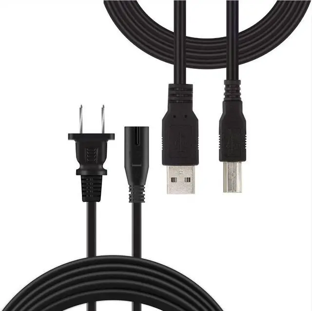 Main image of ABLEGRID UL Power Cord + USB Cable for Canon MP4700 MX492 MX490 MX479 MG3620 MX8920