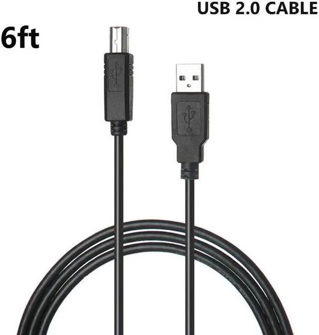Alt view image 3 of 3 - ABLEGRID UL Power Cord + USB Cable for Canon MP4700 MX492 MX490 MX479 MG3620 MX8920