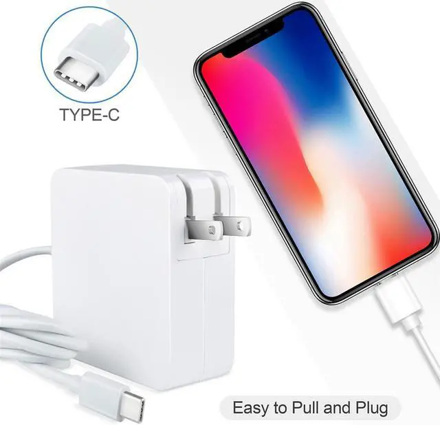 Alt view image 3 of 4 - ABLEGRID White 65W USB Type-C AC Charger For Samsung Galaxy Book Flex 2-in-1 NP930QCG-K01US PSU