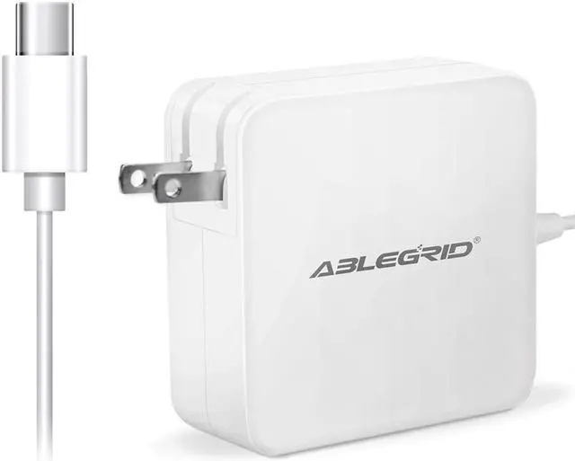 Main image of ABLEGRID White 65W USB Type-C AC Charger For Samsung Galaxy Book Flex 2-in-1 NP930QCG-K01US PSU