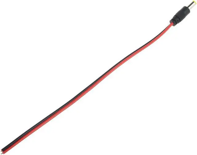 Alt view image 4 of 6 - 12V DC Power 5.5x2.1mm Pigtail Male Cable Plug CCTV Camera LED Light Red & Black