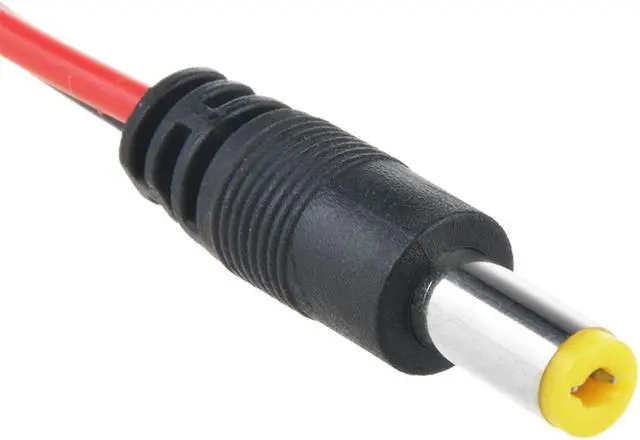 Alt view image 6 of 6 - 12V DC Power 5.5x2.1mm Pigtail Male Cable Plug CCTV Camera LED Light Red & Black