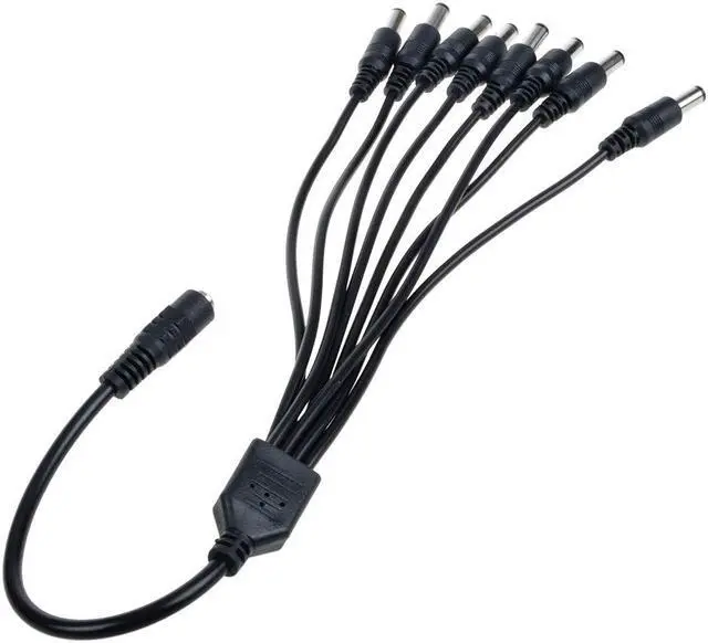 Alt view image 3 of 4 - PwrOn 4&8 way splitter+AC DC Adapter For Q-SEE QSS1250A 5Amp 12VDC Surveillance Security Camera CCTV Power Supply Cord Cable PS Charger Input: 100-240 VAC 50/60Hz Worldwide Voltage Use Mains PSU