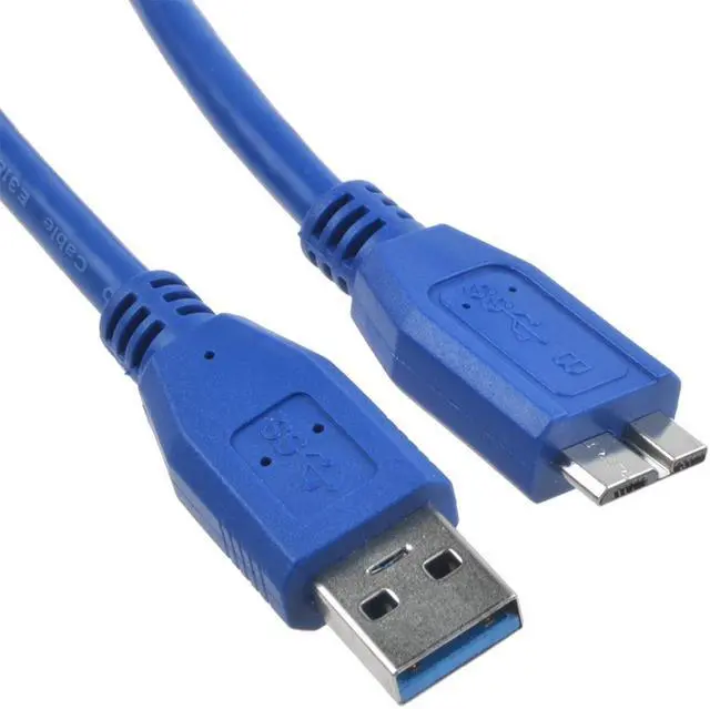 Alt view image 4 of 4 - ABLEGRID USB 3.0 Cable PC Laptop Data Sync Cord Lead For Western Digital WD Mybook Essential 3 Terabyte, 4 Terabyte 3TB 4TB USB 3.0 External DeskTop Hard Disk Drive HDD HD Srorage
