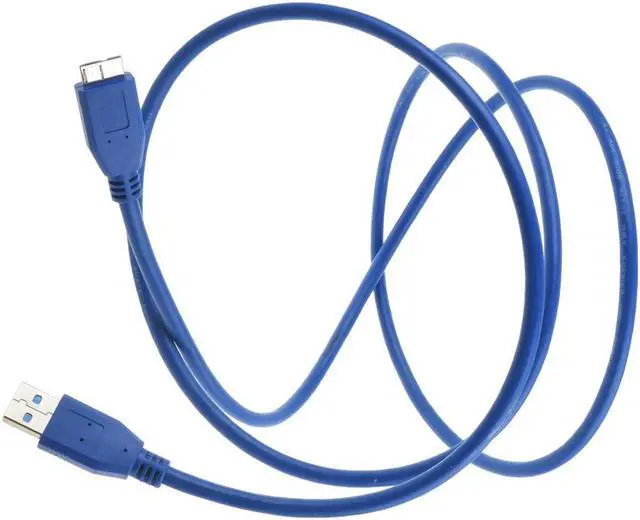Alt view image 3 of 4 - ABLEGRID USB 3.0 Cable PC Laptop Data Sync Cord Lead For Western Digital WD Mybook Essential 3 Terabyte, 4 Terabyte 3TB 4TB USB 3.0 External DeskTop Hard Disk Drive HDD HD Srorage
