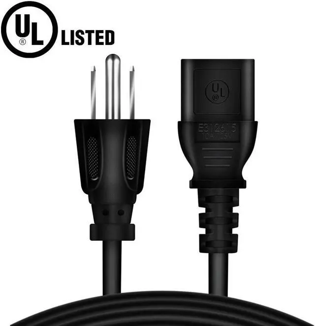 Main image of ABLEGRID 5ft/1.5m UL Listed AC Power Cord Outlet Socket Cable Plug Lead for Thermaltake MID tower Purepower Toughpower Grand TP-1200M TP-1350M TR-700P, TR2 TRX-750M 750W W0134RE