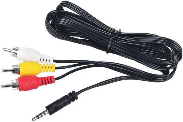 Alt view image 3 of 4 - ABLEGRID 5ft AV A/V Audio Video TV Cable Cord Lead For Sony DCR-TRV280 DCR-TRV260 DCR-TRV250