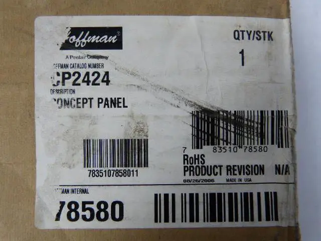 Alt view image 3 of 5 - HOFFMAN CP2424 Interior Panel,Mild Steel,White,22.2in.H