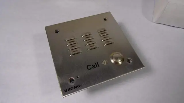 Alt view image 3 of 7 - Viking Electronics - VIK-W3000 - Vandal Resistant Handsfree Doorbox 14 Gauge Stainless Steel Faceplate Flush Mount with