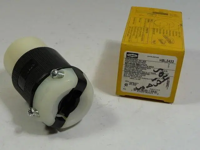 Alt view image 2 of 5 - HUBBELL WIRING DEVICE-KELLEMS HBL2433 Locking Connector, L16-20R, 20 A, 480V