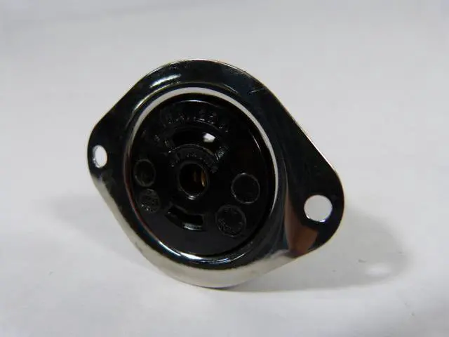 Alt view image 3 of 6 - HUBBELL WIRING DEVICE-KELLEMS HBL7596 Midget Flanged Locking Receptacle, ML-2R,