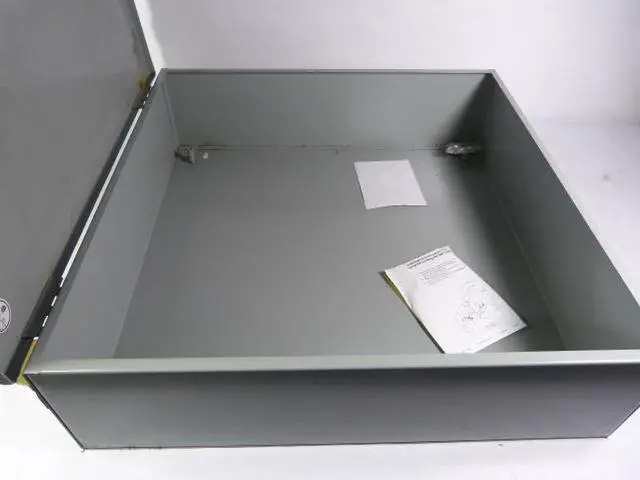 Alt view image 3 of 6 - Hoffman A24N24ALP Medium Enclosure, NEMA 1, Steel, 24.00" x 24.00" x 6.62", Gray