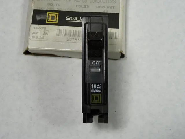 Alt view image 2 of 6 - SQUARE D QOB140 Miniature Circuit Breaker, QO Series, 40A, 1 Pole, 120/240V AC,