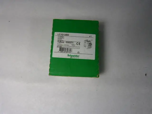 Alt view image 2 of 6 - SCHNEIDER ELECTRIC LC1D12BD IEC Magnetic Contactor, 3 Poles, 24V DC, 12 A,