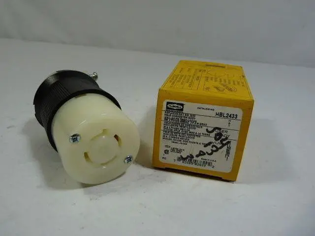 Alt view image 4 of 5 - HUBBELL WIRING DEVICE-KELLEMS HBL2433 Locking Connector, L16-20R, 20 A, 480V