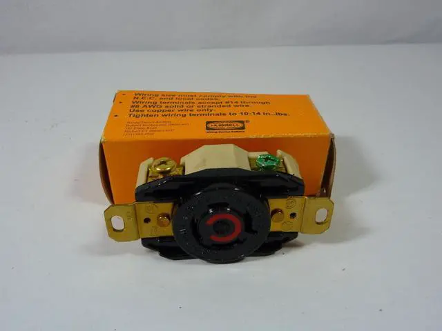 Alt view image 4 of 6 - HUBBELL WIRING DEVICE-KELLEMS HBL2430 Locking Receptacle, L16-20R, 20 A, 480V