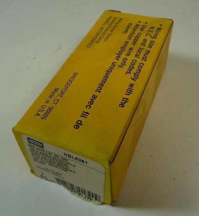 Alt view image 4 of 6 - HUBBELL WIRING DEVICE-KELLEMS HBL5361 Straight Blade Receptacle, 5-20R, 20 A,